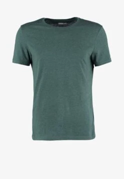 Pier One T-Shirt Basic - Green Melange -Modegeschäft für Herren 0455591cefac4e409c734834ada6cb34