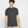 Pier One Poloshirt - Black/grey -Modegeschäft für Herren 09b87fe4281c42cc93b21a93c62a54e0