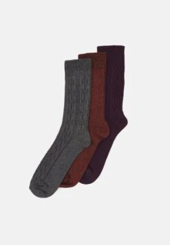 Pier One 3PACK - Socken - Dark Green/orange/bordeaux -Modegeschäft für Herren 1189c863a8cb47e6809f3af9086f140f 1