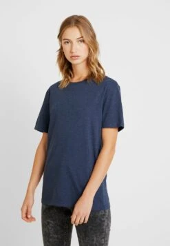 Pier One T-Shirt Basic - Dark Blue Melange -Modegeschäft für Herren 1913ab27ec374ef0b3e6a5ff891afb49