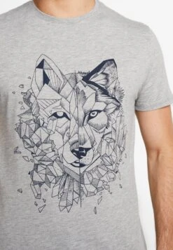 Pier One T-Shirt Print - Mottled Grey 13 Pier One T-Shirt Print - Mottled Grey -Modegeschäft für Herren 19bac3e87c214150932db03a2c67e58e