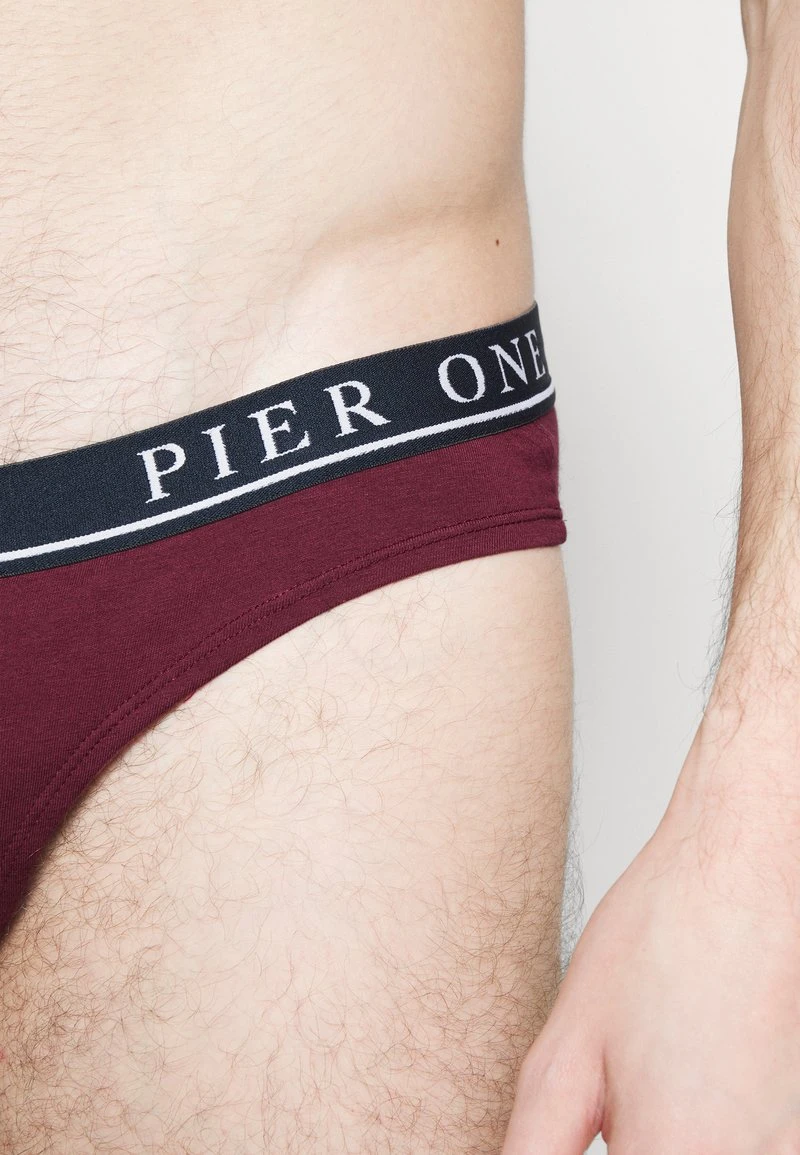 Pier One BRANDED WAISTBAND BRIEFS 3 PACK - Slip - Dark Blue /green/bordeaux 8 Pier One BRANDED WAISTBAND BRIEFS 3 PACK - Slip - Dark Blue /green/bordeaux – Bild 6