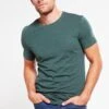 Pier One T-Shirt Basic - Green Melange 2 Pier One T-Shirt Basic - Green Melange -Modegeschäft für Herren 26f95ed5f94241fc8ae072ac784e0f51