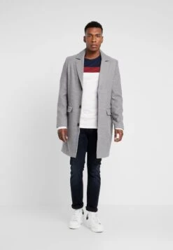 Pier One Langarmshirt - Offwhite/dark Blue -Modegeschäft für Herren 29e109eae189405994b919b5d531fb69