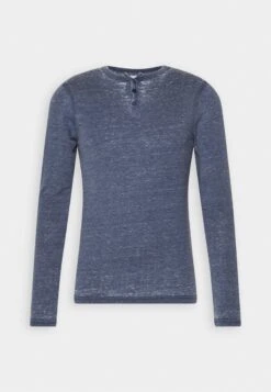 Pier One Langarmshirt - Blue -Modegeschäft für Herren 2a203529a3614162ac807110aebf3e83