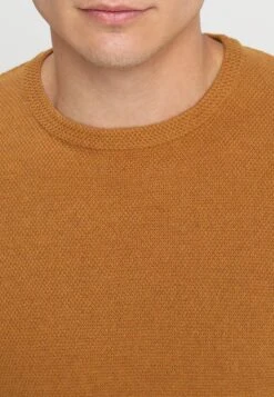 Pier One Strickpullover - Mottled Dark Yellow -Modegeschäft für Herren 2c5e1df709a94116995dba8bbf354f32