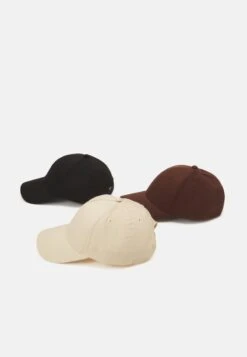 Pier One UNISEX 3 PACK - Cap - Black/dark Brown/beige -Modegeschäft für Herren 322c39d131ac488ea8bb229f1824c6e8