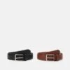 Pier One 2 PACK - Gürtel - Brown/black -Modegeschäft für Herren 3460666fa3784f91aa1eb7fe7aadcc06