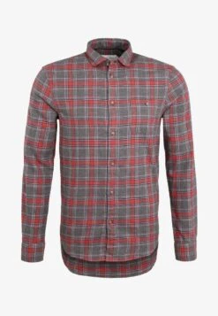 Pier One Hemd - Grey/coral -Modegeschäft für Herren 3c54537d480e44568ceab76ddefde4e0