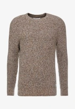 Pier One MULTICOLOUR HALF CARDIGAN JUMPER - Strickpullover - Mottled Dark Yellow -Modegeschäft für Herren 43d052bb50e448ea97efd06449ca54d1