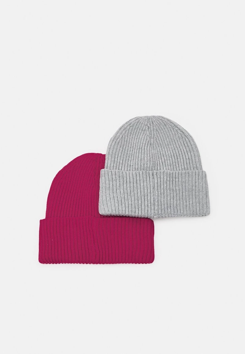 Pier One UNISEX 2 PACK - Mütze - Red/grey 4 Pier One UNISEX 2 PACK - Mütze - Red/grey – Bild 2