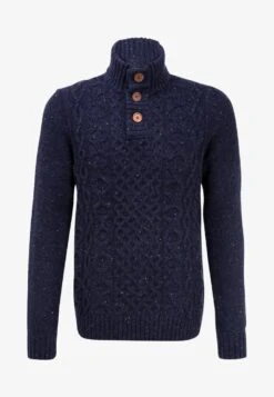 Pier One Strickpullover - Mottled Dark Blue -Modegeschäft für Herren 49376ac93c474dac8a45862469298487