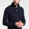 Pier One Strickpullover - Mottled Dark Blue -Modegeschäft für Herren 4e8031a94f7140949bc5bee925009515