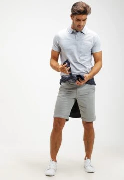 Pier One Poloshirt - Light Blue Melange -Modegeschäft für Herren 5383855db8554a0ca44c149865337c13