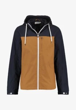 Pier One Leichte Jacke - Dark Blue / Camel -Modegeschäft für Herren 556ace35e2c0413bb683b770bbe2c6e1