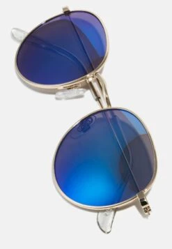 Pier One UNISEX - Sonnenbrille - Gold-coloured/blue -Modegeschäft für Herren 58667f5b91e7429a83a0090b1de6725c