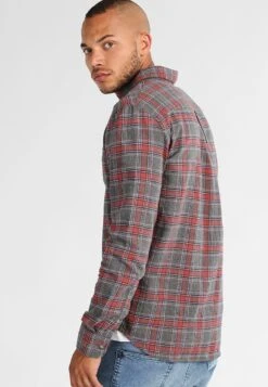 Pier One Hemd - Grey/coral -Modegeschäft für Herren 62192d2e542d4a69a08273483006118b