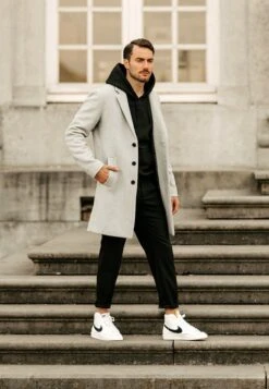 Pier One Klassischer Mantel - Grey -Modegeschäft für Herren 6234ec72212c42e0af872e2fd5745294