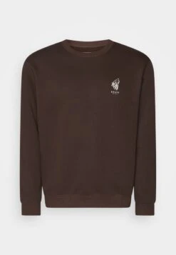 Pier One Sweatshirt - Dark Brown -Modegeschäft für Herren 6301392f58bf4ec28c7deb55a4944195 1