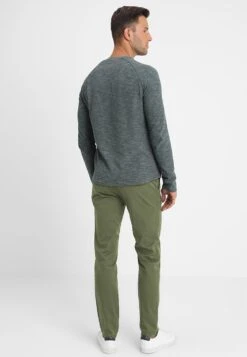 Pier One SLIM FIT CHINO - Chino - Dark Green -Modegeschäft für Herren 68ea94008079472785ad83ae6cb4e18a