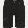 Pier One Jeans Shorts - Black -Modegeschäft für Herren 6a5f776f052149fab21c0f7a06b3f55c
