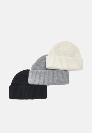 Pier One UNISEX 3 PACK - Mütze - Black/dark Grey/off-white/ 8 Pier One UNISEX 3 PACK - Mütze - Black/dark Grey/off-white/ – Bild 6