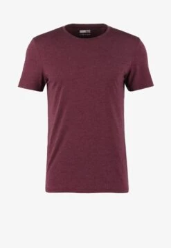Pier One T-Shirt Basic - Bordeaux Melange -Modegeschäft für Herren 70d93fbfbfcb418dbb72dc1b82e9413f