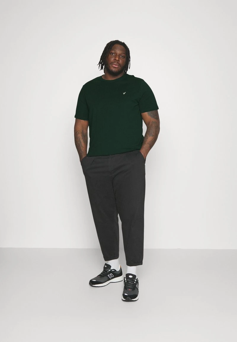 Pier One 5 PACK - T-Shirt Basic - Dark Green/beige/light Blue 3 Pier One 5 PACK - T-Shirt Basic - Dark Green/beige/light Blue