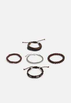 Pier One 5PACK - Armband - Brown, Silver-coloured 11 Pier One 5PACK - Armband - Brown, Silver-coloured -Modegeschäft für Herren 78101c85fdfe4c56bc39b936707e5c84 1