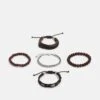 Pier One 5PACK - Armband - Brown, Silver-coloured 2 Pier One 5PACK - Armband - Brown, Silver-coloured -Modegeschäft für Herren 78101c85fdfe4c56bc39b936707e5c84