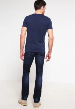 Pier One T-Shirt Basic - Dark Blue Melange -Modegeschäft für Herren 7fa8ea8f790149b2bd2d4d062575b83b