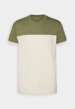 Pier One T-Shirt Print - Khaki/off-white -Modegeschäft für Herren 829422407edf48bca90300a029920a9e