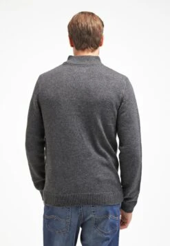 Pier One Strickpullover - Dark Grey Melange -Modegeschäft für Herren 8b157f8c50df4697950ce563559300e6