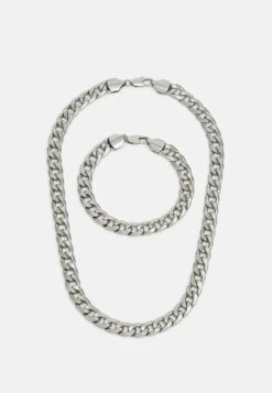 Pier One 2PACK SET - Halskette - Silver-coloured -Modegeschäft für Herren 8c39ffde39e843089dc5aef781e1957b 1
