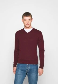 Pier One 2PACK - Strickpullover - Black/bordeaux -Modegeschäft für Herren 910e0429e65d4c04bfa77f883f5bbd0a