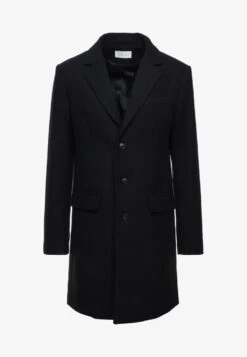 Pier One Klassischer Mantel - Dark Blue -Modegeschäft für Herren 96cbc5d7d0be48638eb63ddeede19e49