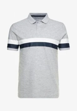 Pier One Poloshirt - Mottled Light Grey -Modegeschäft für Herren 9811cd8463cb43df90ea97e16ad88129