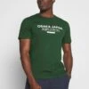 Pier One OSAKA TEE - T-Shirt Print - Green -Modegeschäft für Herren 989e19197a9847889578cfff13fecfbc