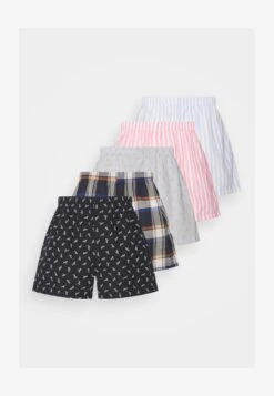 Pier One 5 PACK - Boxershorts - Blue/dark Blue/pink - -Modegeschäft für Herren 9fb699084db745fb82f3afe419449e07