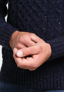 Pier One Strickpullover - Mottled Dark Blue -Modegeschäft für Herren a048db5e31ba4f3589df0abe92fd4cb7