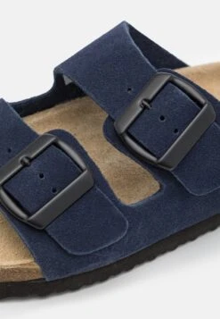 Pier One LEATHER UNISEX - Hausschuh - Dark Blue -Modegeschäft für Herren a5a88158e25a4eb4b3e59dc262861c25