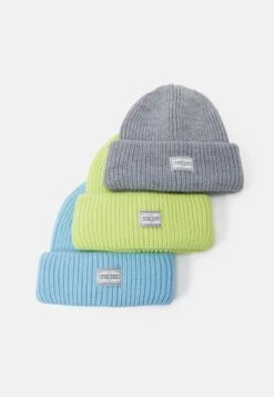Pier One UNISEX 3 PACK - Mütze - Grey, Neon Green, Light Blue -Modegeschäft für Herren a6d4d1e9448d49d29e1f261472915c8c 1