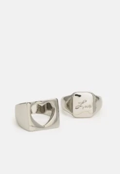 Pier One 2 PACK - Ring - Silver-coloured -Modegeschäft für Herren abbca4efc31e4d28b6ce8aed47ac97f3