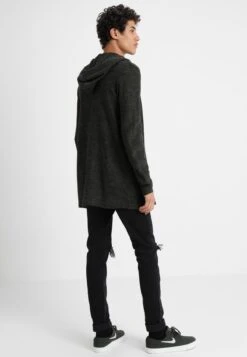 Pier One Strickjacke - Black/olive -Modegeschäft für Herren b1c42fa61d4b4b0ab71ca3de14a4aa30