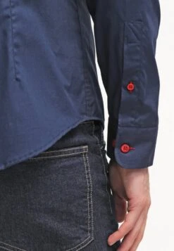 Pier One Hemd - Dark Blue/red -Modegeschäft für Herren b212f31e981944508589b4716cbae3d6
