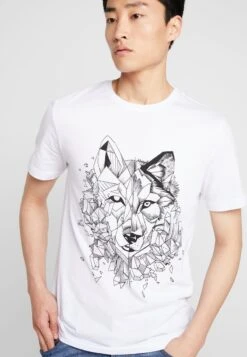 Pier One T-Shirt Print - White -Modegeschäft für Herren bc7a16a4618b493685c112de8b6356af