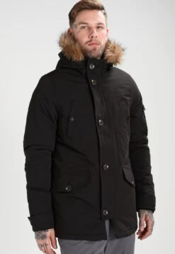 Pier One Parka - Black -Modegeschäft für Herren c0c848318c884900815f06dc41dece2c