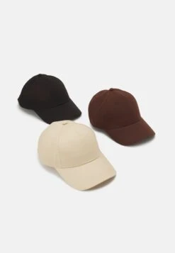 Pier One UNISEX 3 PACK - Cap - Black/dark Brown/beige -Modegeschäft für Herren c2733f675ca44ebd8c1145369473dacc 1