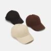 Pier One UNISEX 3 PACK - Cap - Black/dark Brown/beige -Modegeschäft für Herren c2733f675ca44ebd8c1145369473dacc