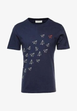 Pier One T-Shirt Print - Dark Blue -Modegeschäft für Herren c476ed88386f4d719c7cdcef3f33dd1f